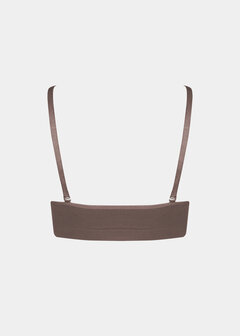 Comfort Bra With Spaghetti Straps - Espresso