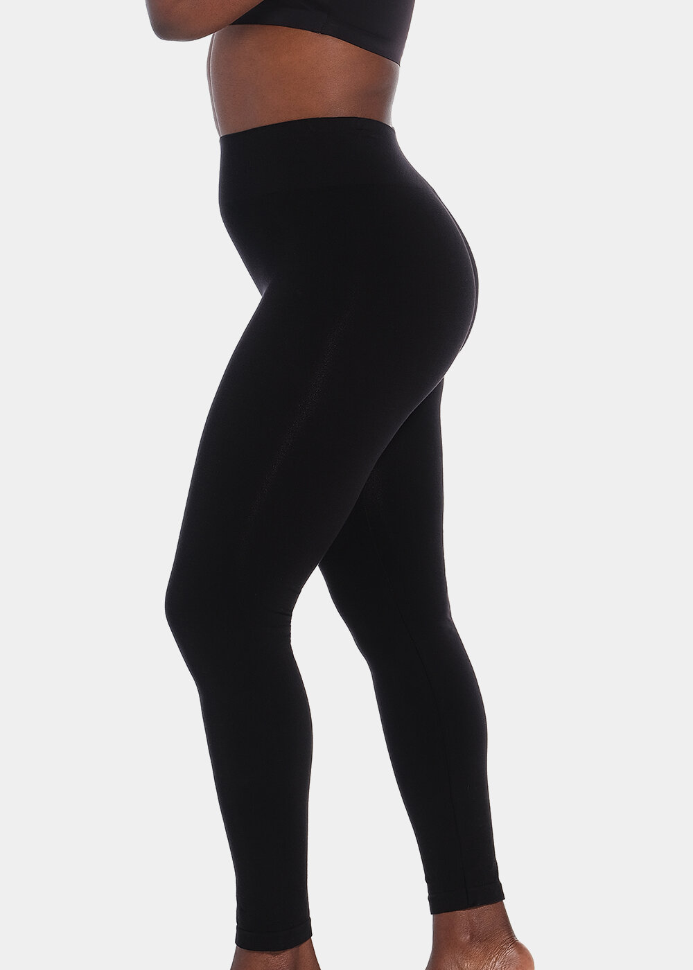 Women's Magic Bodyfashion 15HL Lovely Legs High Waist Shaping Legging  (Black XL) 